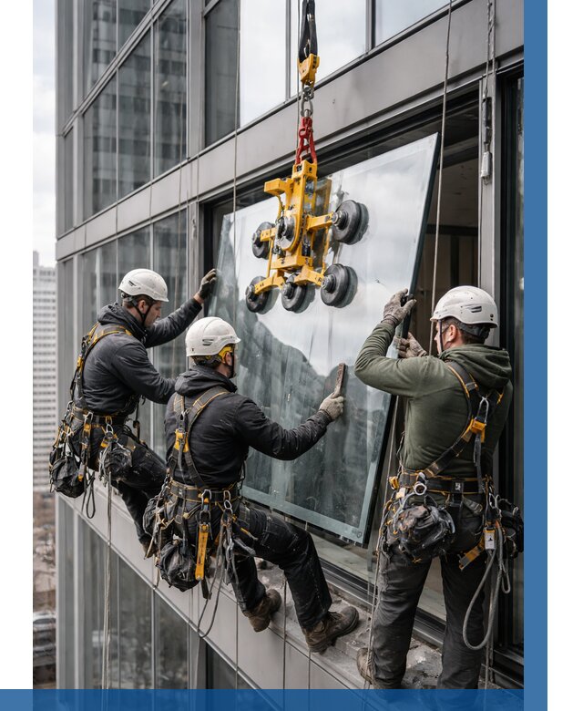 Фасадное остекление зданий под ключ в Минеральных Воде от 10358 р. | ВЫСОТНИК-Мнр