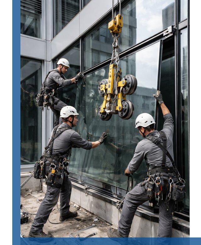 Структурное остекление фасадов в Минеральных Воде монтаж и обслуживание