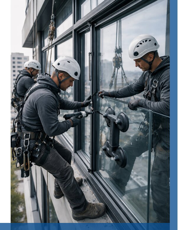 Витражное остекление зданий в Минеральных Воде от 3625 р. | ВЫСОТНИК-Мнр