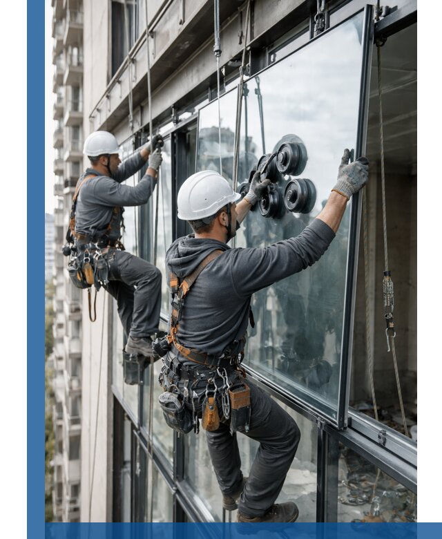 Витражное остекление фасадов и лоджий в Минеральных Воде под ключ