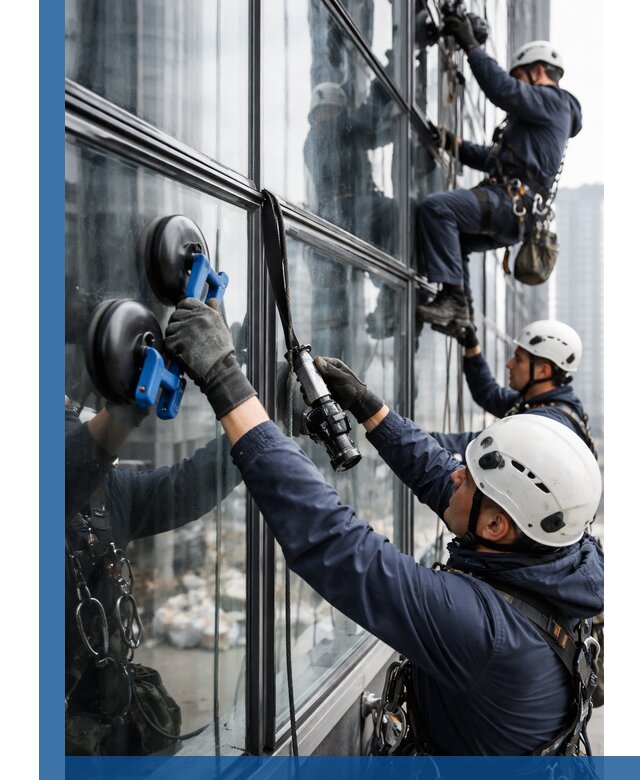 Радиусное остекление фасадов под ключ в Минеральных Воде с гарантиями