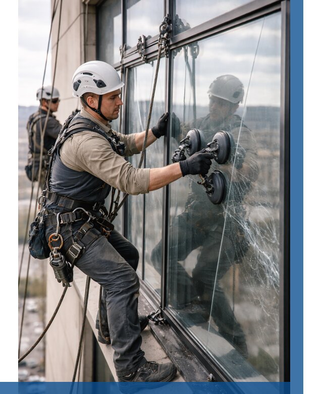 Замена стекла в витраже в Минеральных Воде под ключ от 8804 р. | ВЫСОТНИК-Мнр