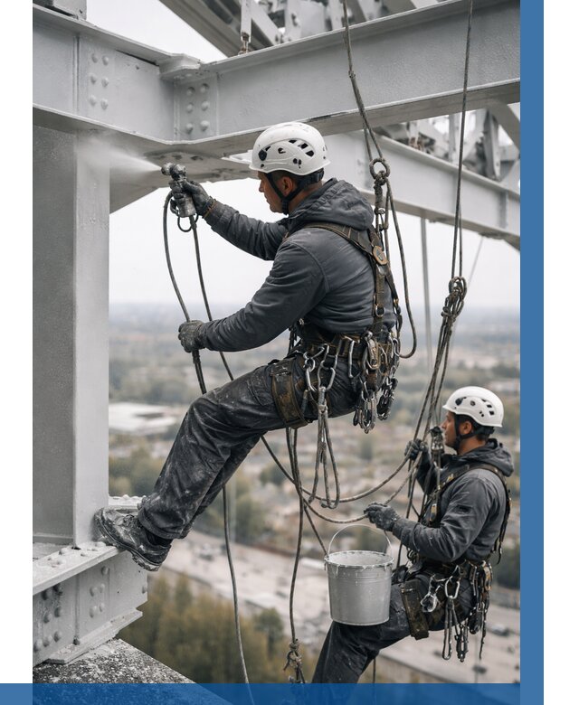 Покраска металлоконструкций на высоте в Минеральных Воде 363 р |ВЫСОТНИК-Мнр