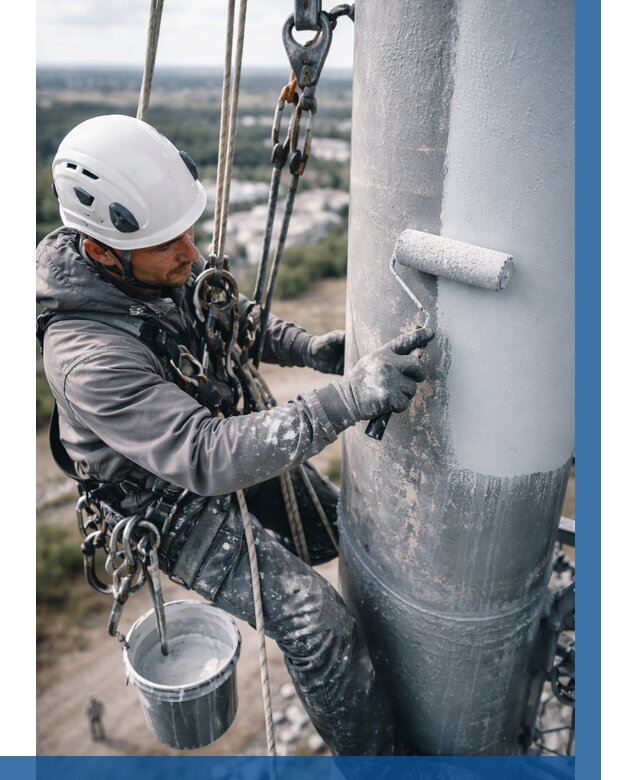 Покраска мачт связи под ключ в Минеральных Воде от 880 р. | ВЫСОТНИК-Мнр