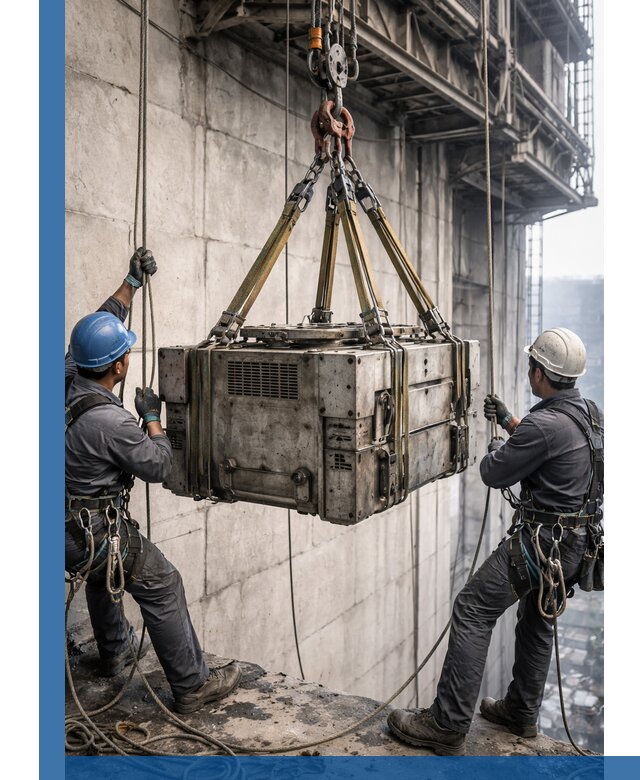 Такелажные работы на высоте, подъем и монтаж грузов в Минеральных Воде