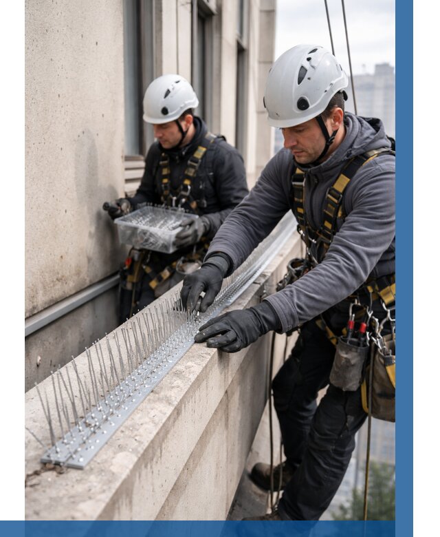 Установка шипов от птиц в Минеральных Воде от 880 р. | ВЫСОТНИК-Мнр